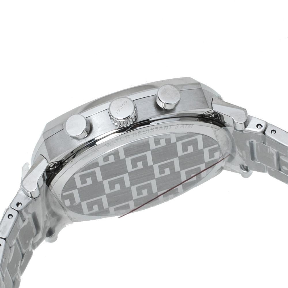Gucci SIlver Stainless Steel Grip YA157302 Men's Wristwatch 40 mm 2