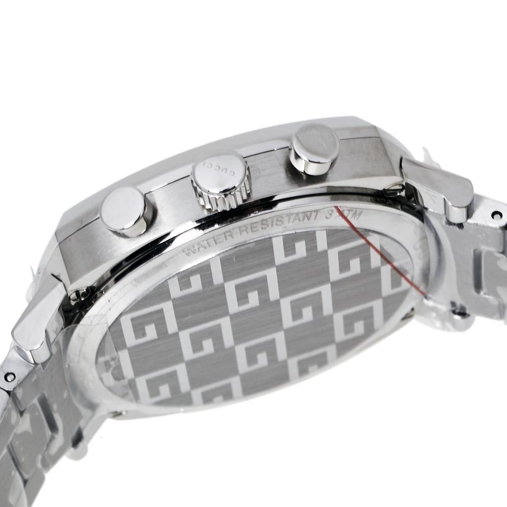 Gucci Silver Stainless Steel Grip YA157302 Men's Wristwatch 40 mm 2