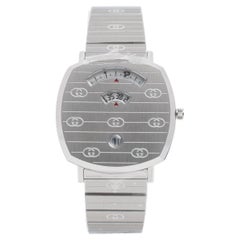 Gucci Silver Stainless Steel Grip YA157410 Women's Wristwatch 38 mm