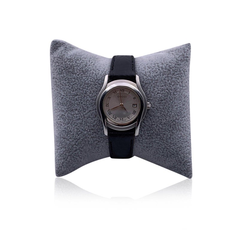 Wristwatch Gucci 5500 L Leather Gucci 5500 Chrono Gucci Silver