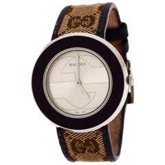 Gucci Silver Stainless Steel U-Play 129.4 Women's Wristwatch 35 mm
