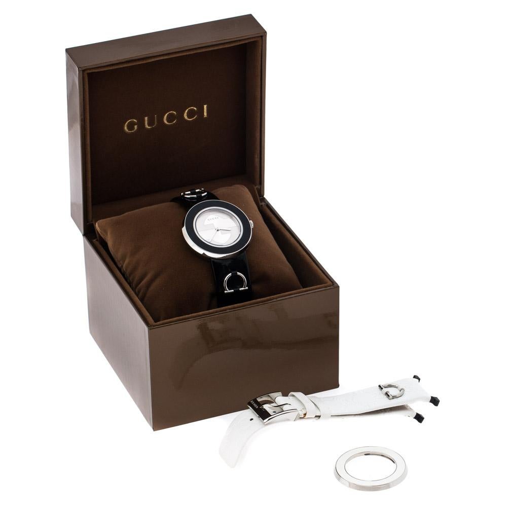 Gucci Silver Stainless Steel U-Play 129.4 Women's Wristwatch 35MM 2