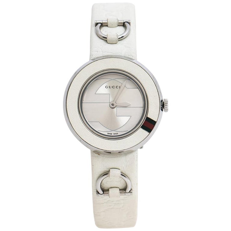 Gucci U-play 129.5 Quartz Sherry Line Bangle Watch Silver Dial Kzk Gucci 129.5 U Play YA129515 Silver Dial Quartz Watch [ Used  main image 2