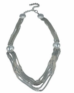 Gucci Silver Tone Chain Swag Belt, Late 1970s