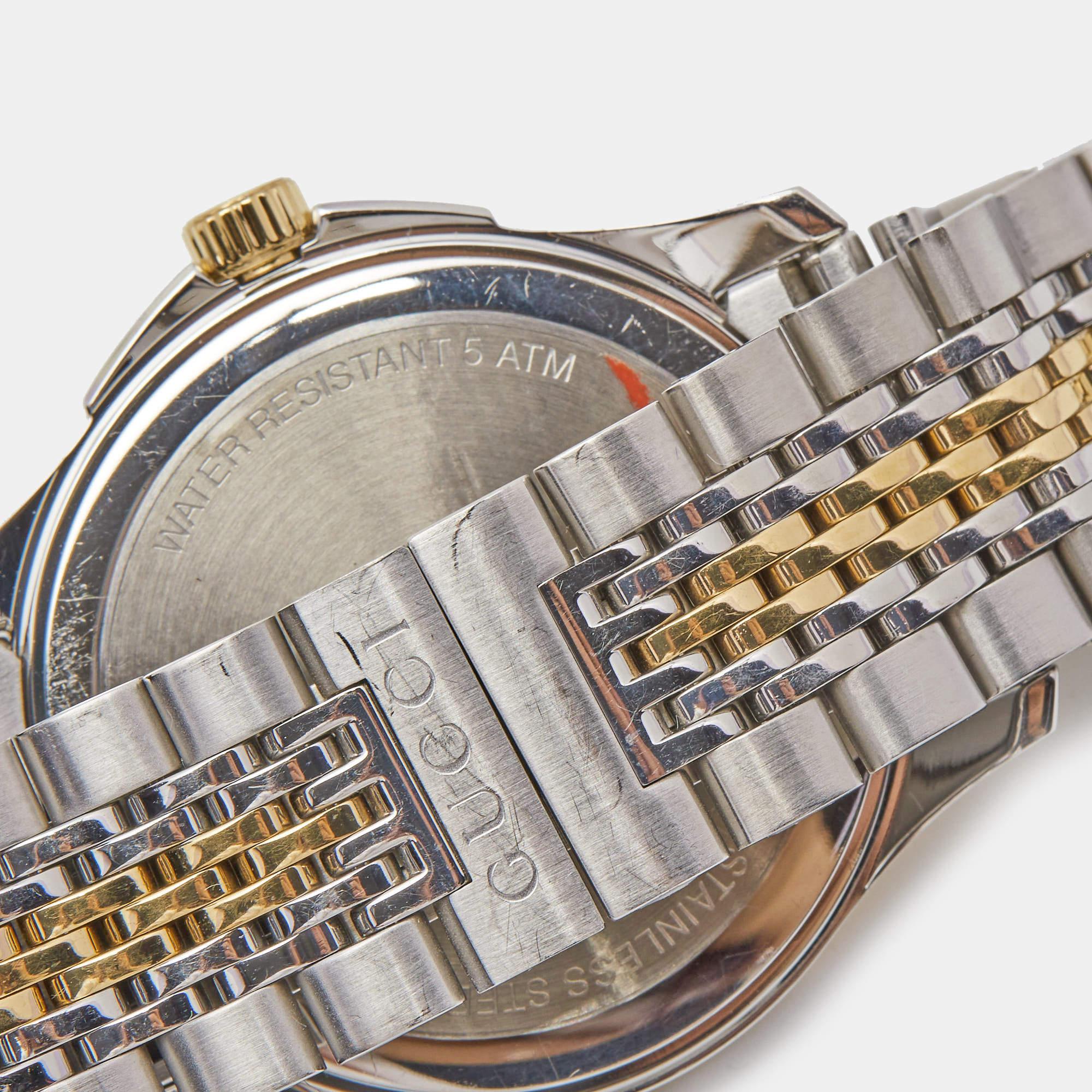 Gucci Silver Two-Tone G-Timeless YA126409 Unisex Wristwatch 38 mm 3