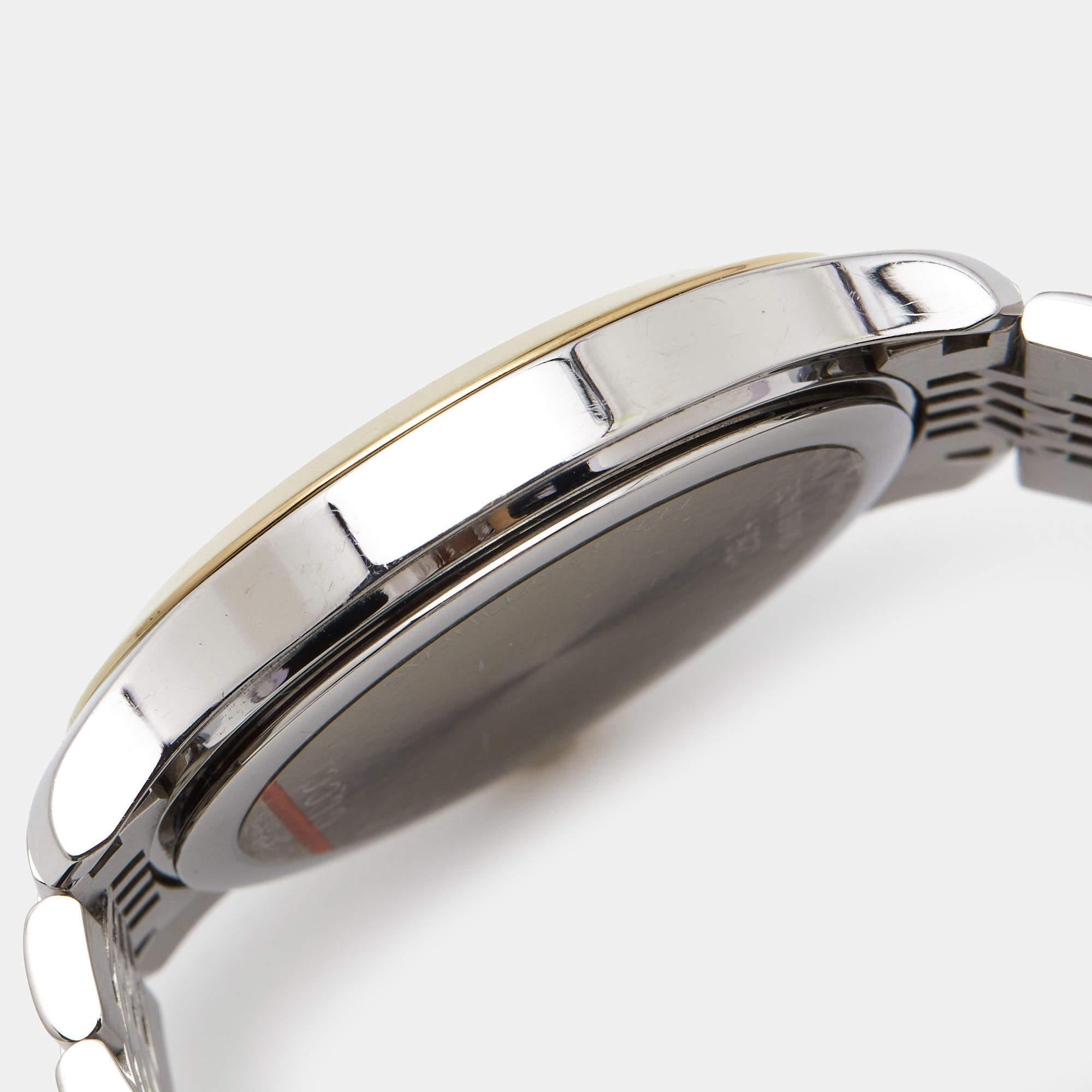 Gucci Silber Zweifarbig Edelstahl G-Timeless Unisex-Armbanduhr 38 mm Damen im Angebot