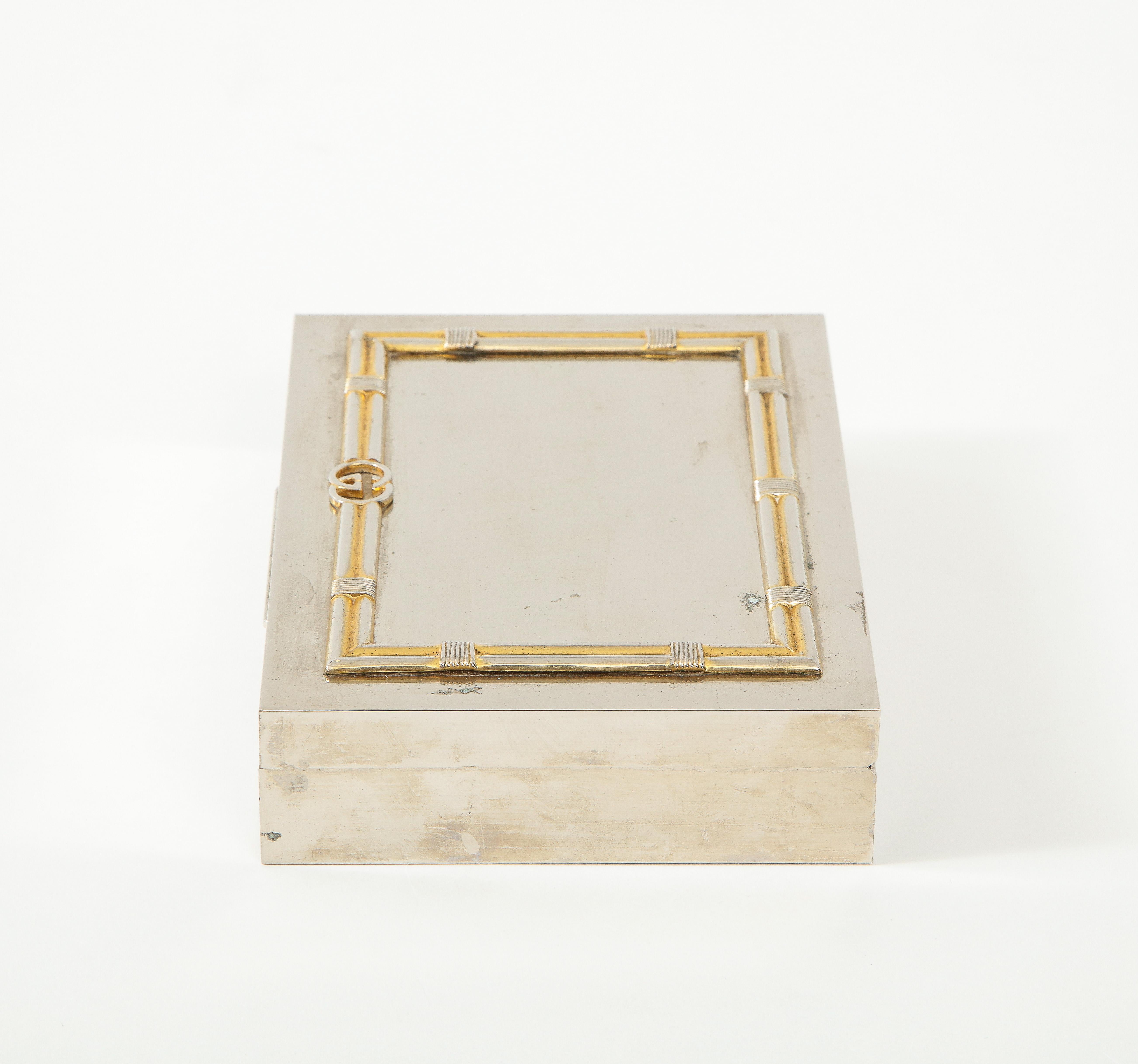 Gucci Silver, Vermeil Box In Good Condition In New York, NY