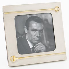 Gucci Versilberter und vergoldeter quadratischer Bilderrahmen, um 1970