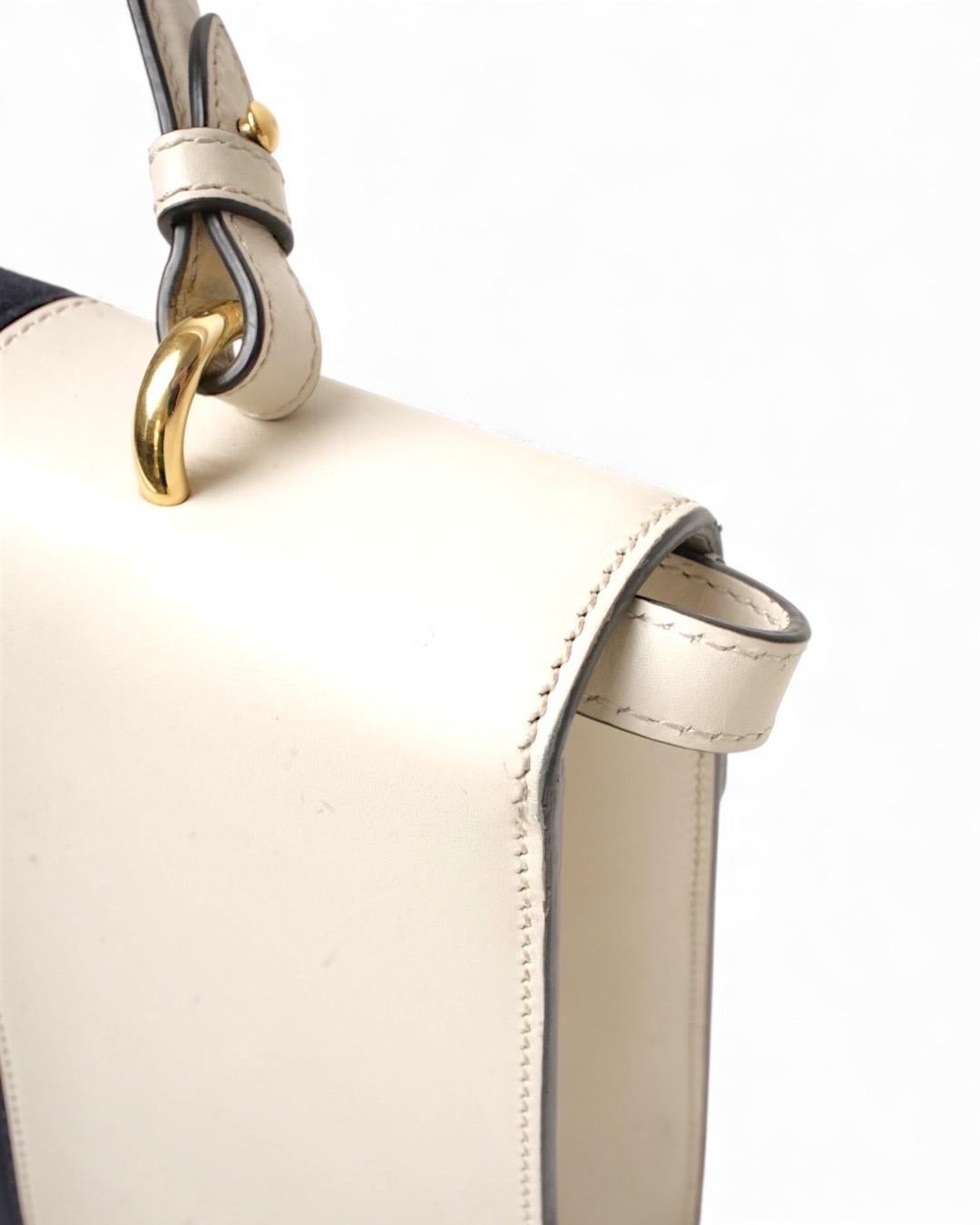 Gucci Silvye Grande Web Box Bianca in vendita 7