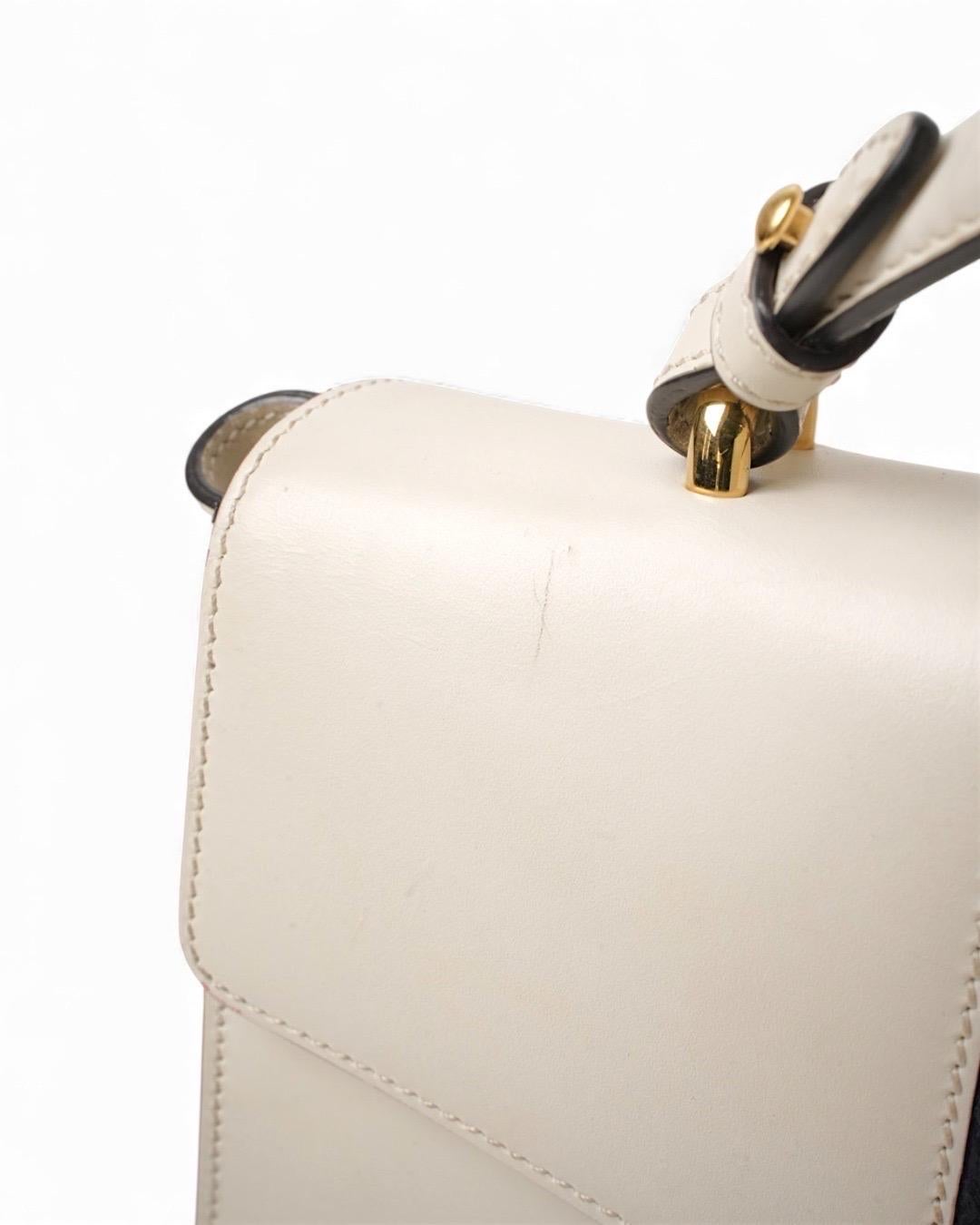 Gucci Silvye Grande Web Box Bianca in vendita 9