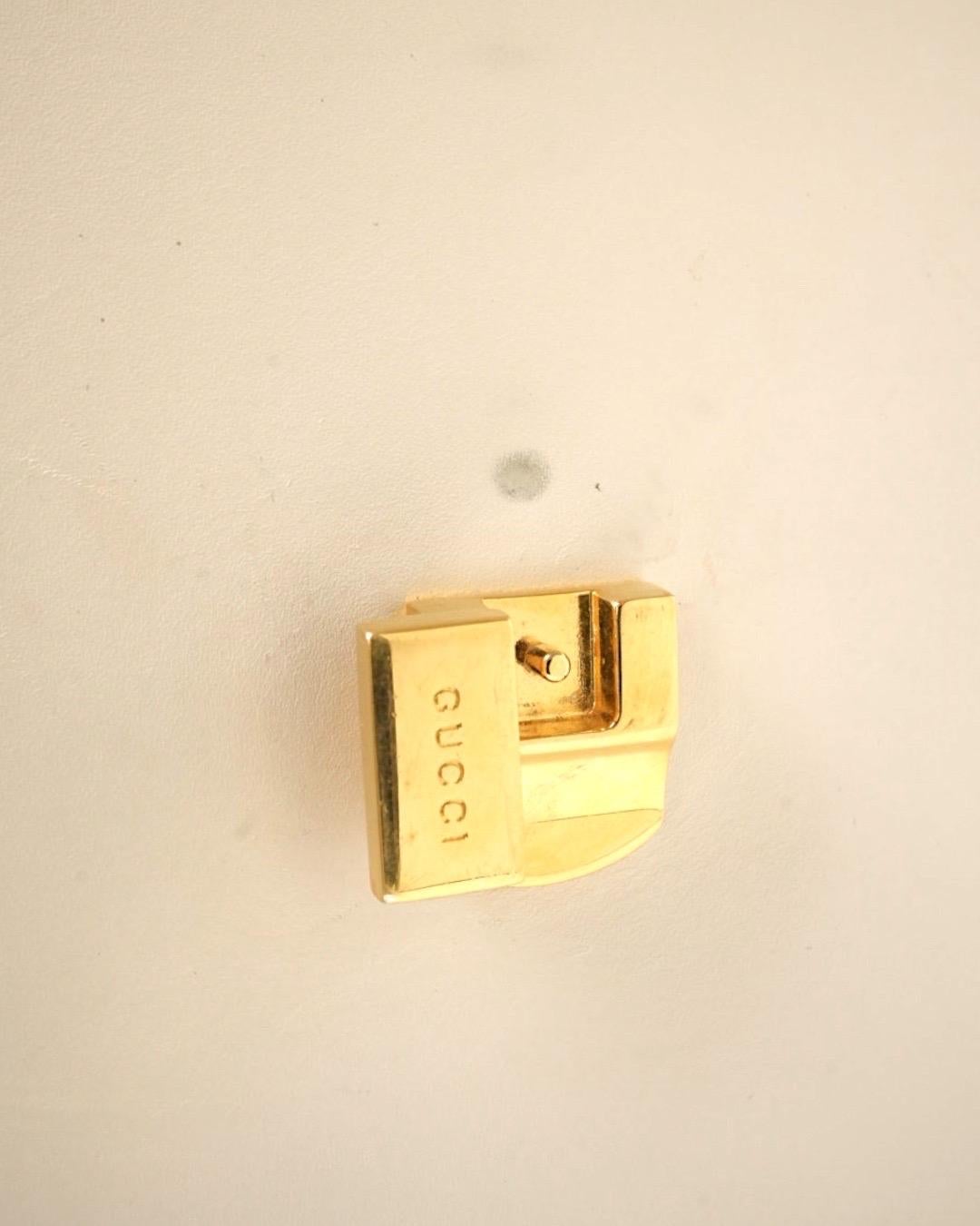 Gucci Silvye Grande Web Box Bianca in vendita 10