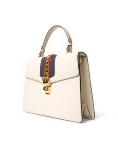 Gucci Silvye Large Web Box Bianca