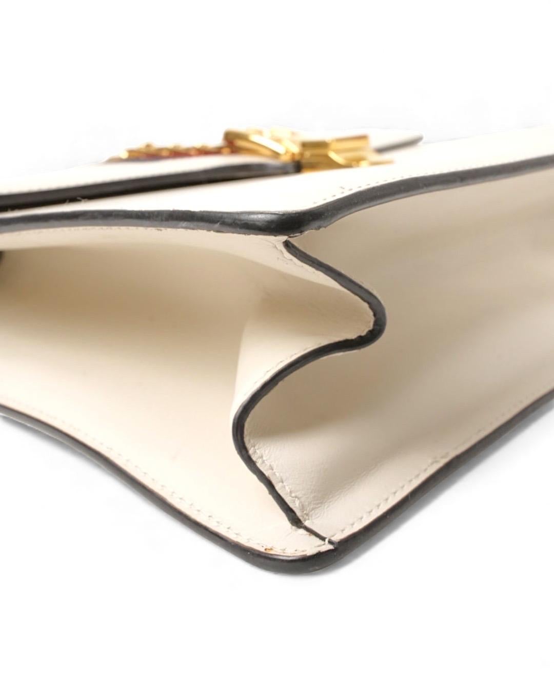 Gucci Silvye Grande Web Box Bianca in vendita 4