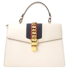 Gucci Silvye Large Web Box Bianca