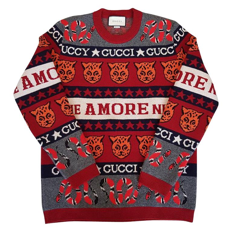 Gucci "Sine Amore Nihil" Men Wool Pull at 1stDibs | sine amore nihil gucci,  gucci sine amore nihil, gucci amore sweater