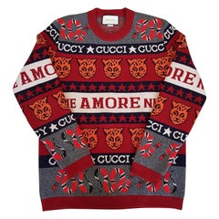 Gucci "Sine Amore Nihil" Men Wool Pull