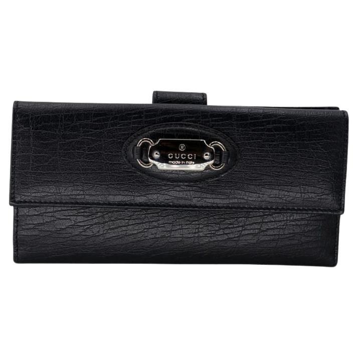 Gucci Single Flap Long Leather GG Wallet GG-W0224P-0001