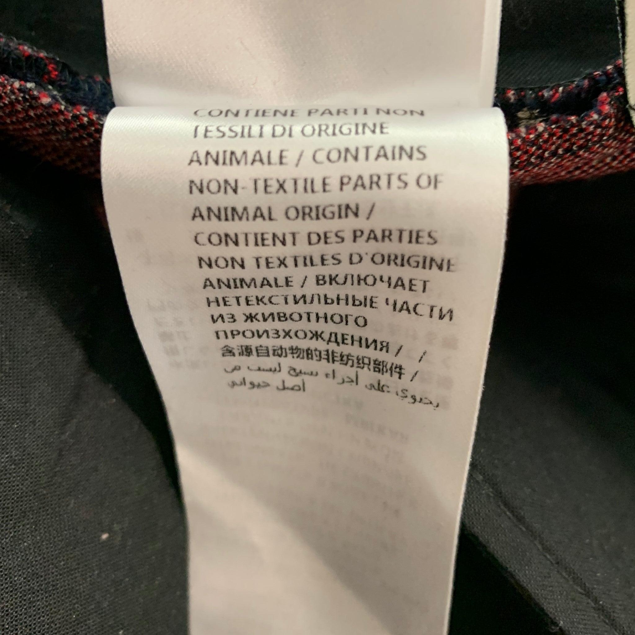 GUCCI Size 0 Navy Red Cotton Heart Narrow Leg Casual Pants For Sale 2