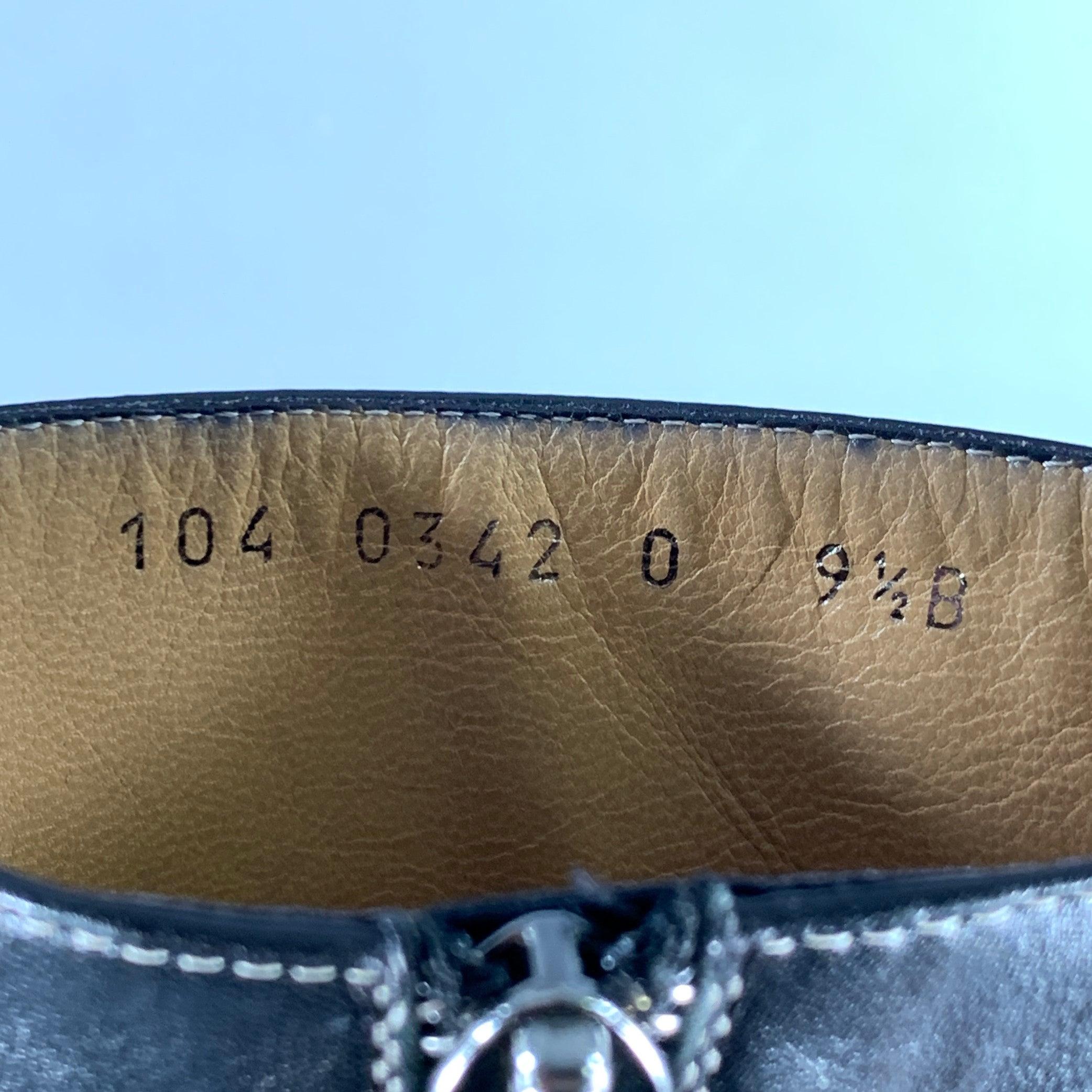 GUCCI Size 10 Black Leather Side Zipper Boots 3