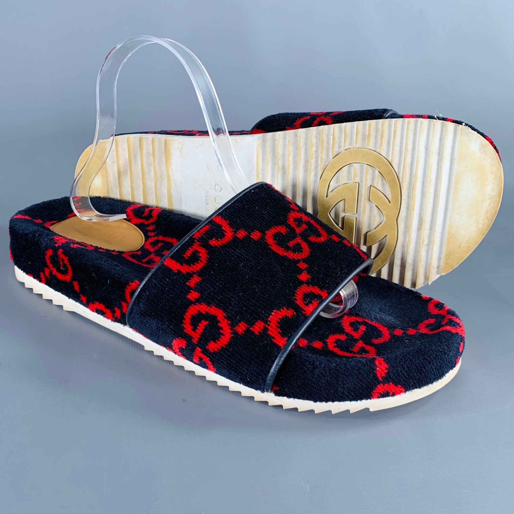 Gucci velvet sandals best sale