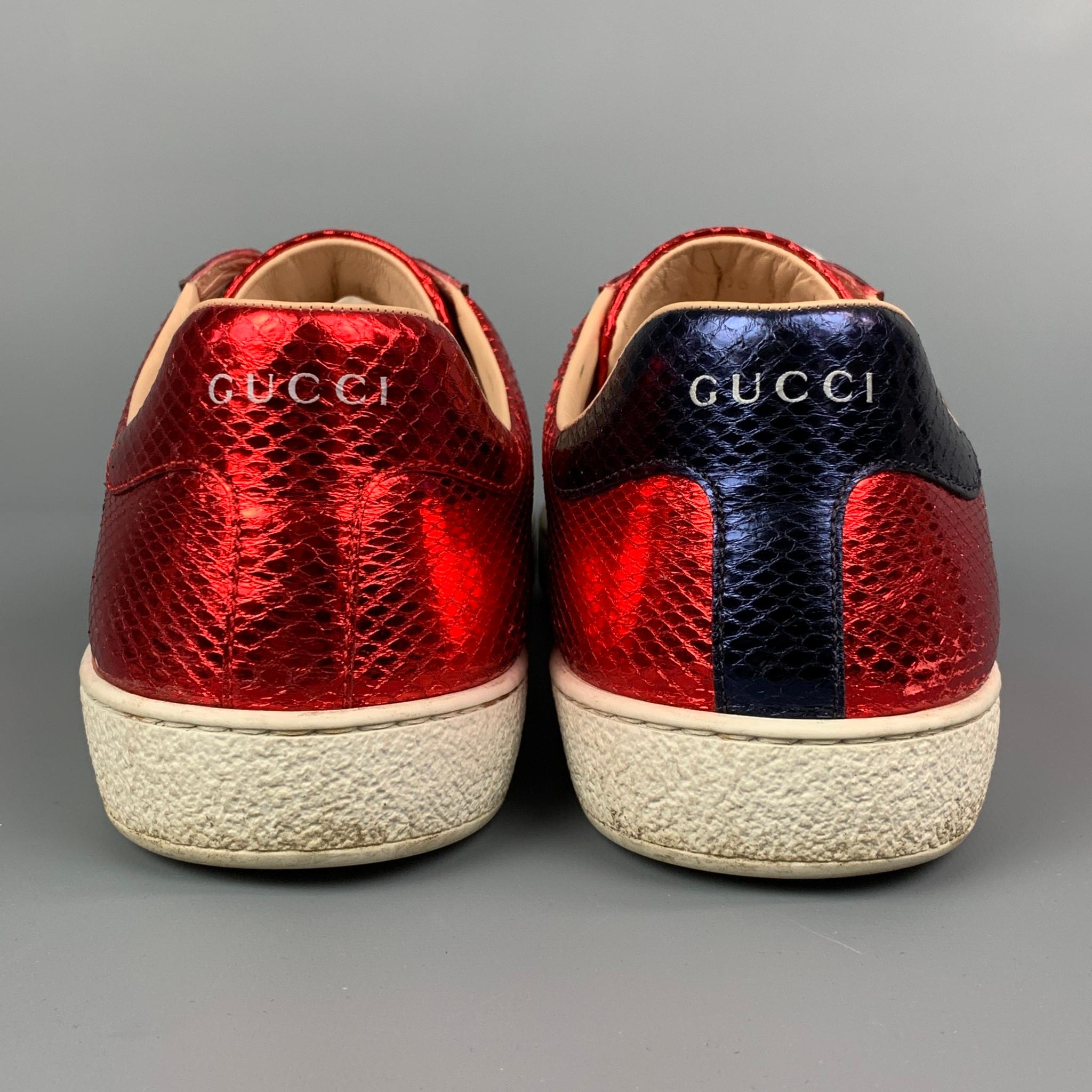 gucci metallic sneakers