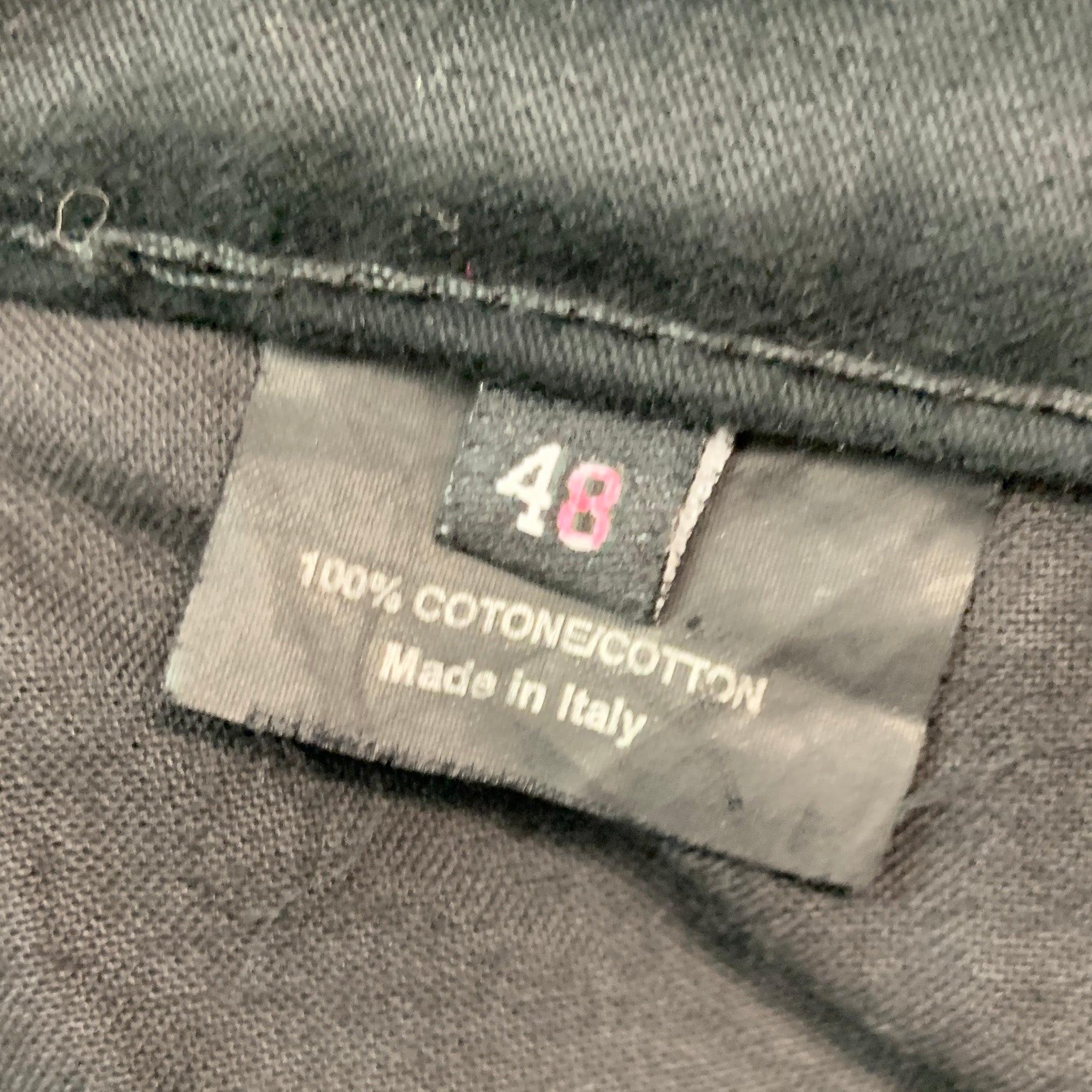 GUCCI Size 28 Black Cotton Bootcut Jeans For Sale 1