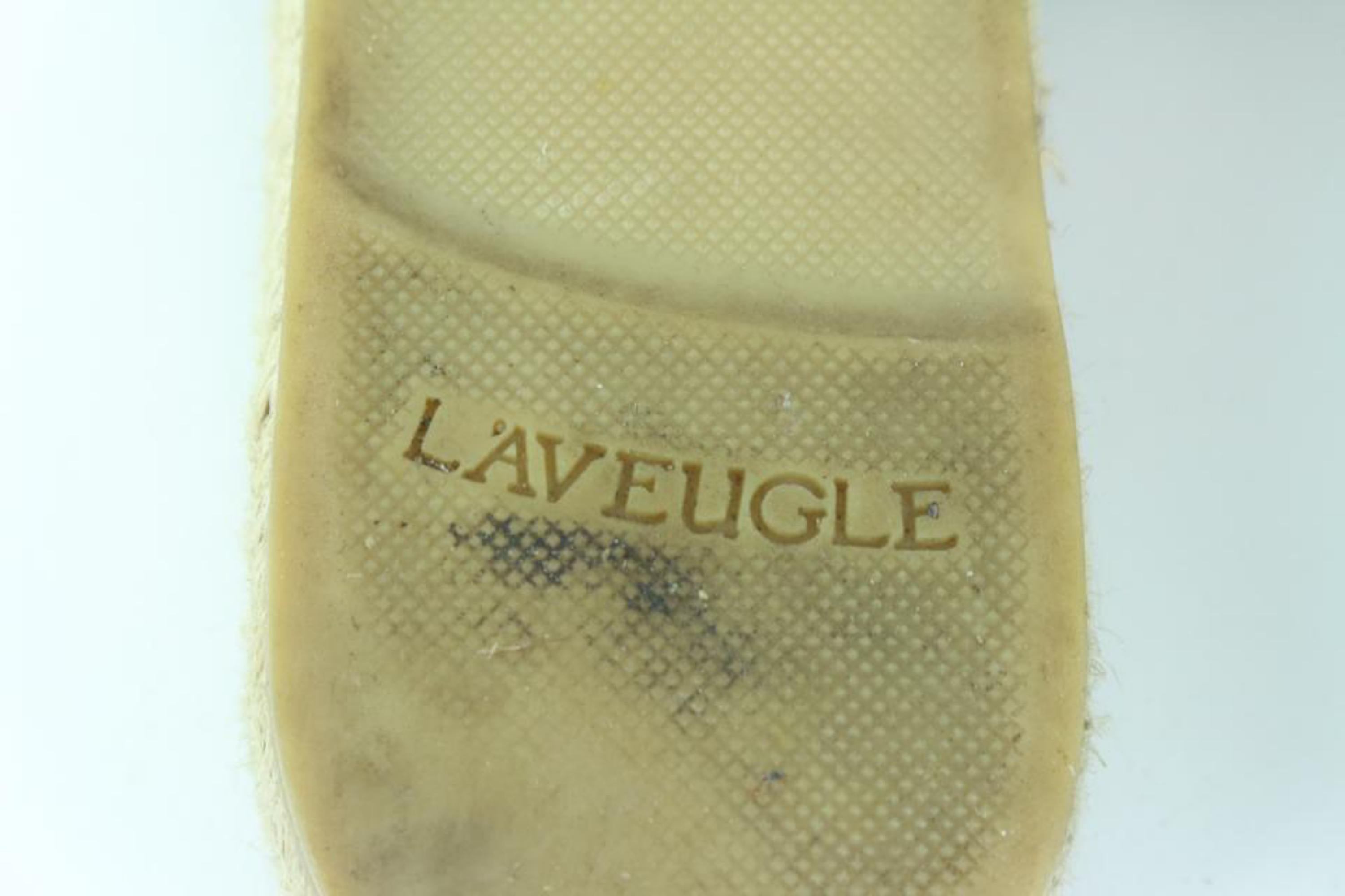 Gucci Size 35 573028 White Marmont Charlotte Espadrille Slide Sandals 112g25 3