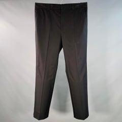 GUCCI Größe 36 Schwarz Baumwolle flache Vorderseite Casual Pants