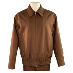 Veste en laine marron à fermeture éclair GUCCI, taille 36