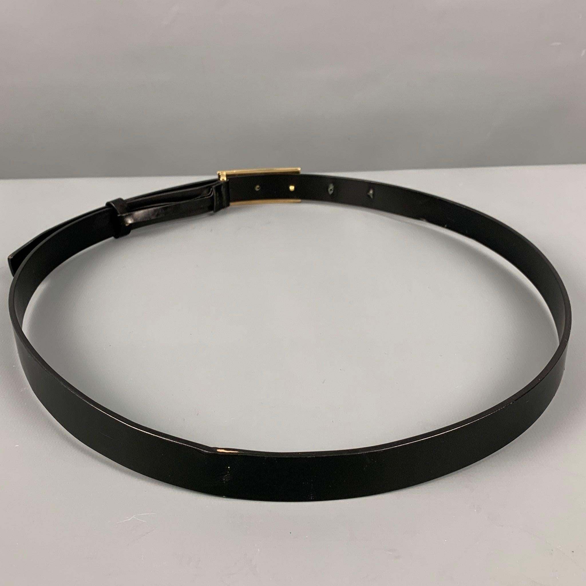 GUCCI Size 40 Black Leather Belt In Good Condition For Sale In San Francisco, CA