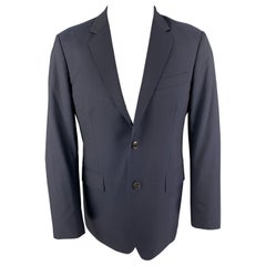 GUCCI Größe 40 Marineblauer einreihiger Sportmantel aus Wolle