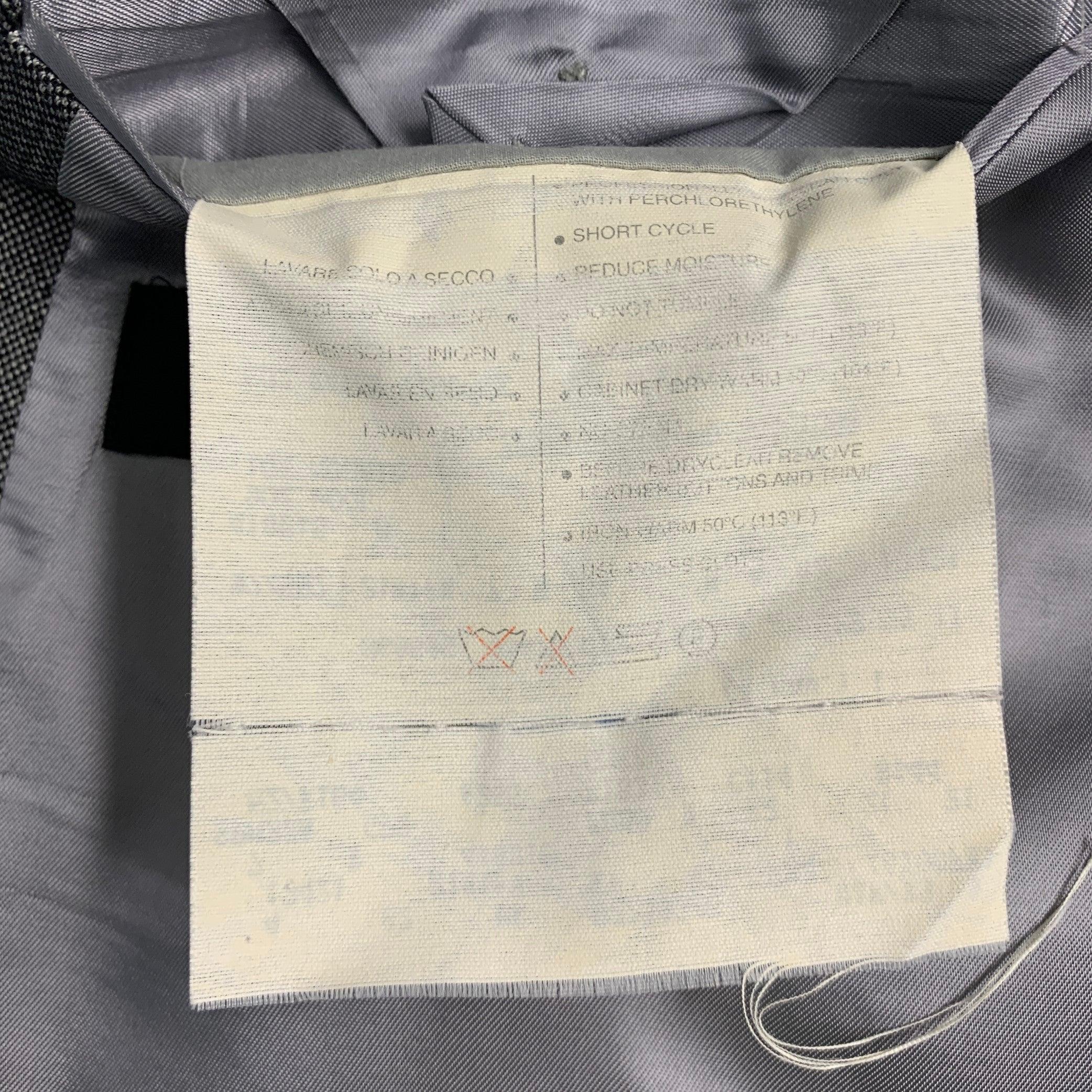 GUCCI Size 44 Black Grey Nailhead Wool Mohair Single Breasted Sport Coat For Sale 4