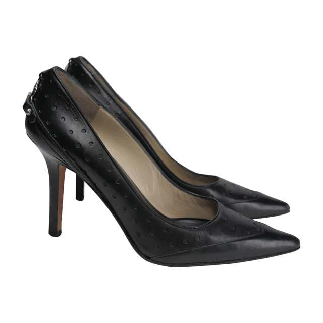 Gucci Dark Brown Guccissima Leather Pumps Size 38 For Sale at 1stdibs