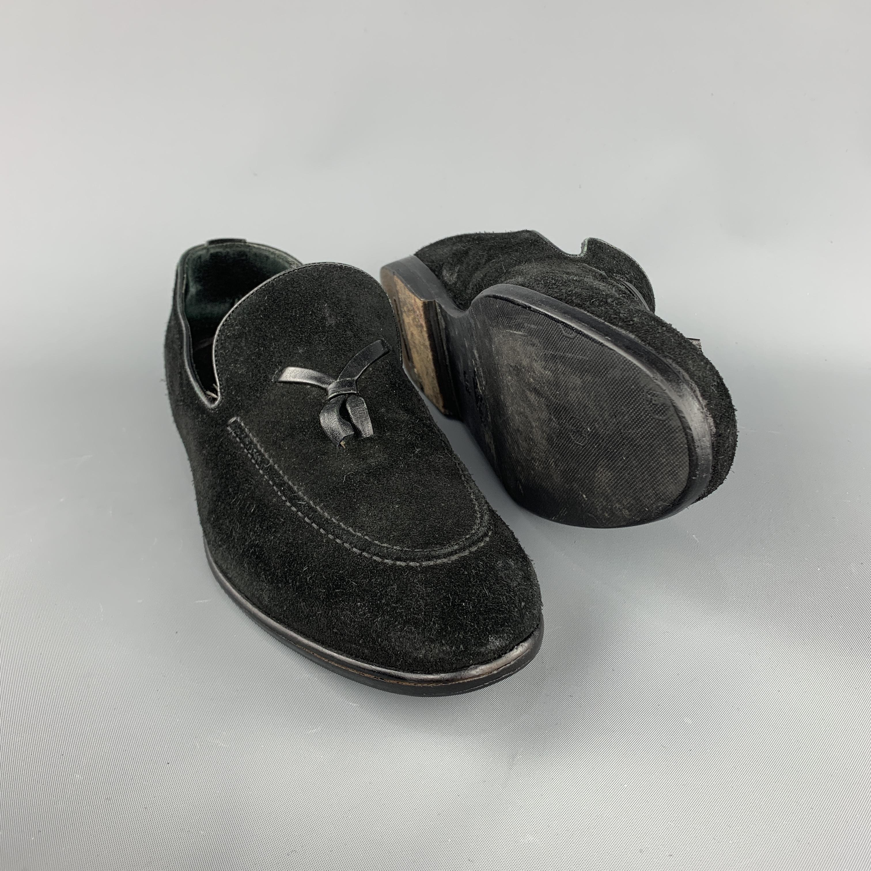 GUCCI Size 8 Black Solid Slip On Loafers In Good Condition In San Francisco, CA