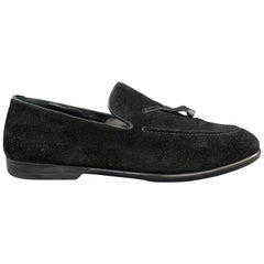 GUCCI Size 8 Black Solid Slip On Loafers