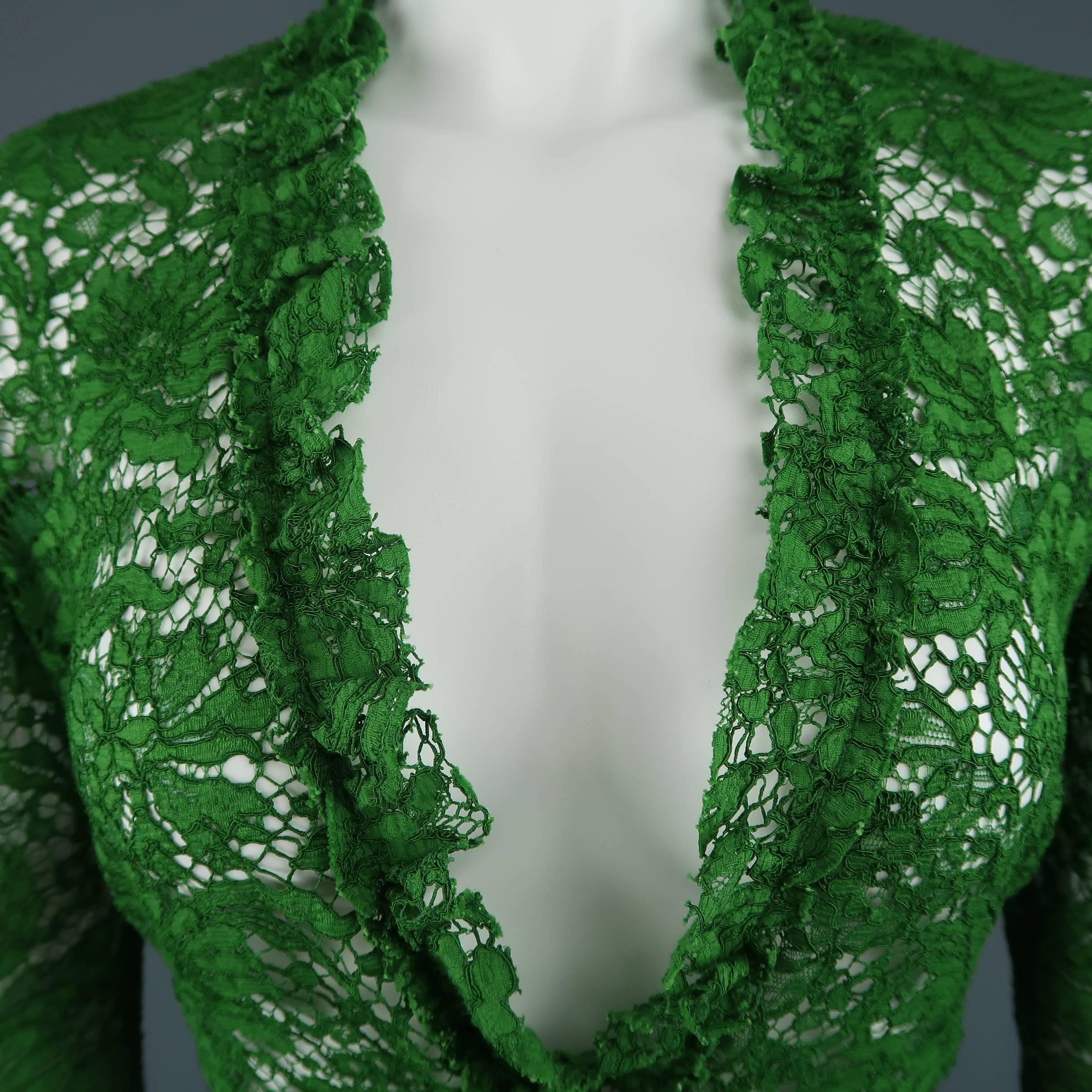 gucci green lace dress