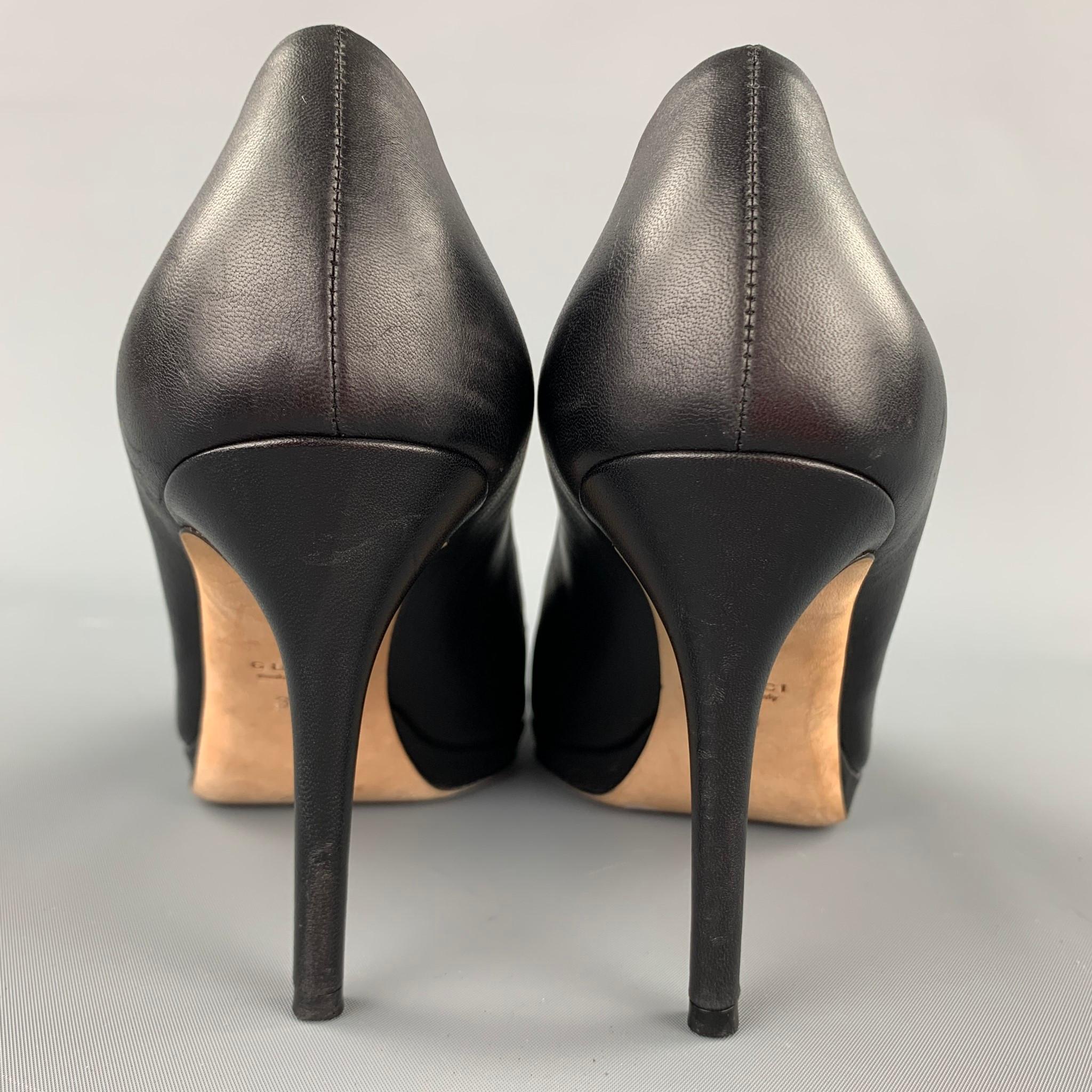 gucci peep toe pumps