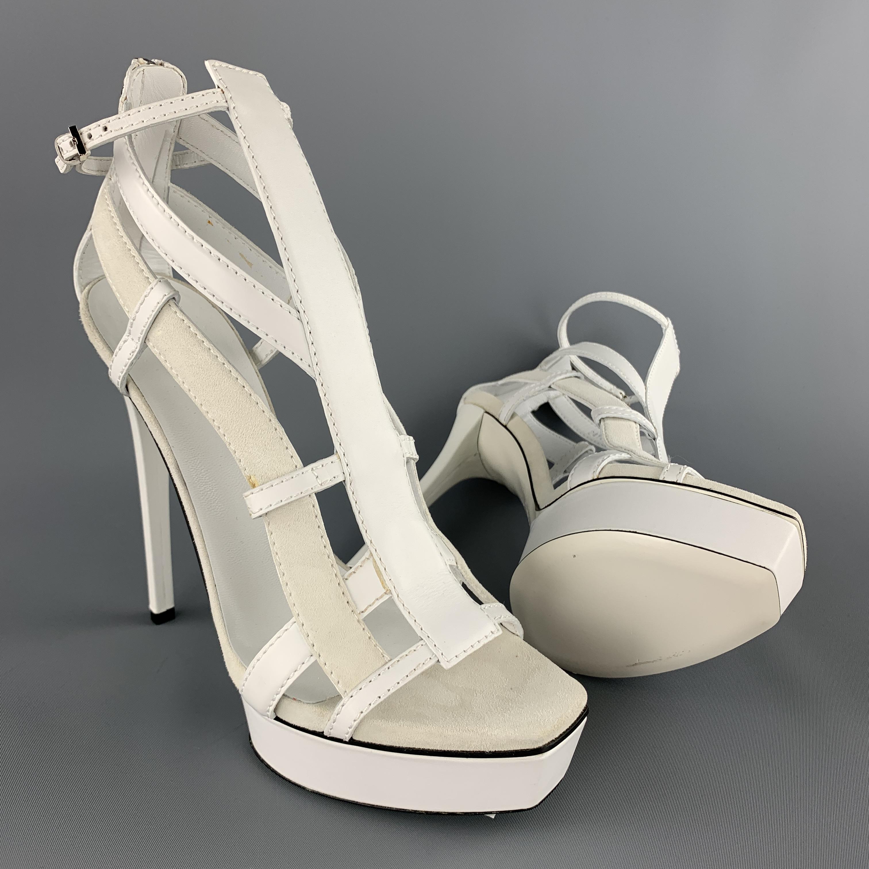 gucci platform sandals white