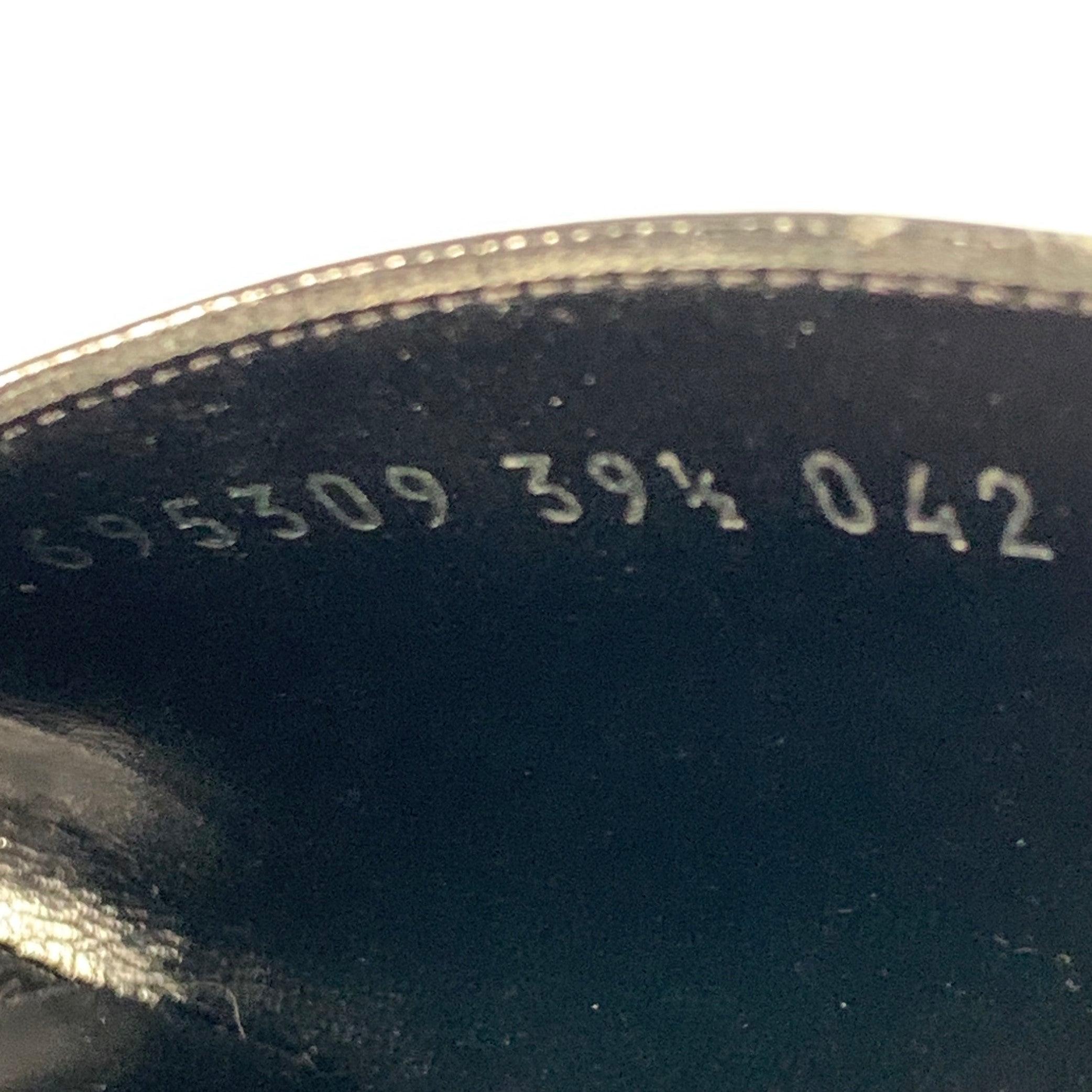 Gucci Size 9.5 Black Croc Embossed Leather Mules Pumps en vente 3