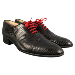 GUCCI Größe 9,5 Schwarze Schnürschuhe mit Schnürung