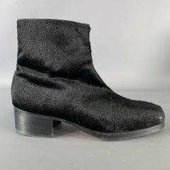 GUCCI Size 9.5 Black Leather Chelsea Boots