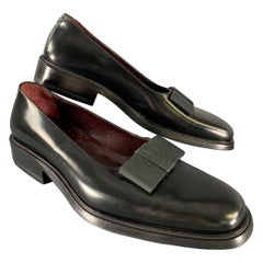 GUCCI Size 9.5 Black Leather Loafer Loafers