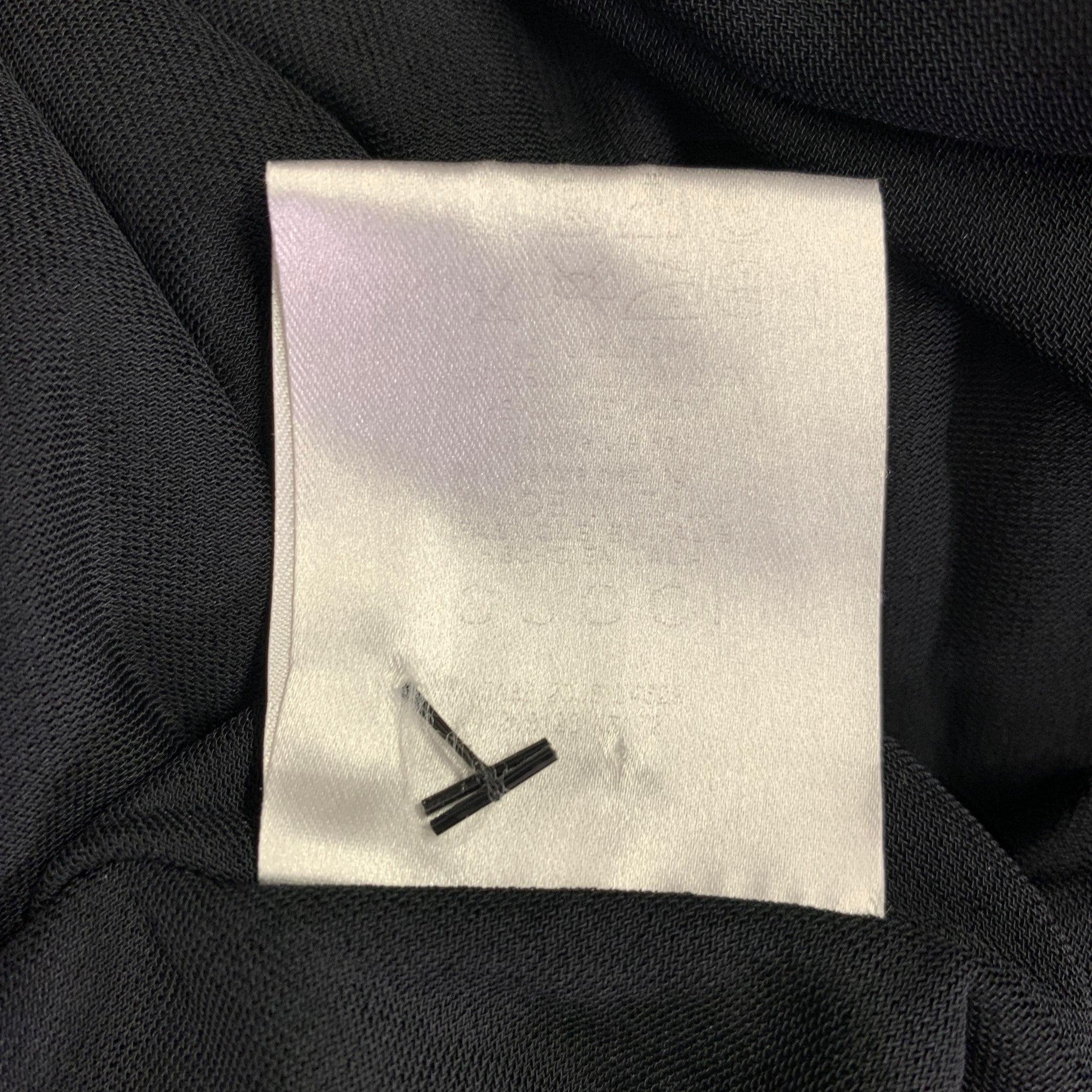 GUCCI, robe midi à col en V en viscose noire, taille L en vente 1