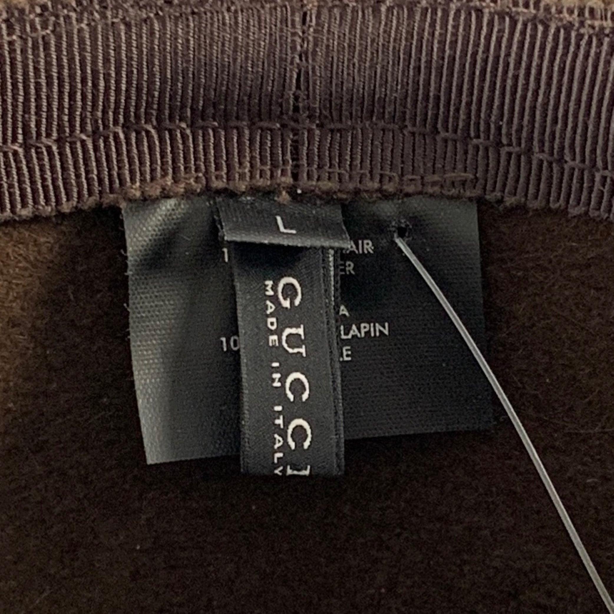 Cappelli I.L.A. di Gucci taglia L, coniglio marrone in vendita 2