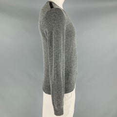 GUCCI Size L Grey Brown Knit Alpaca Blend Crew Neck Sweater