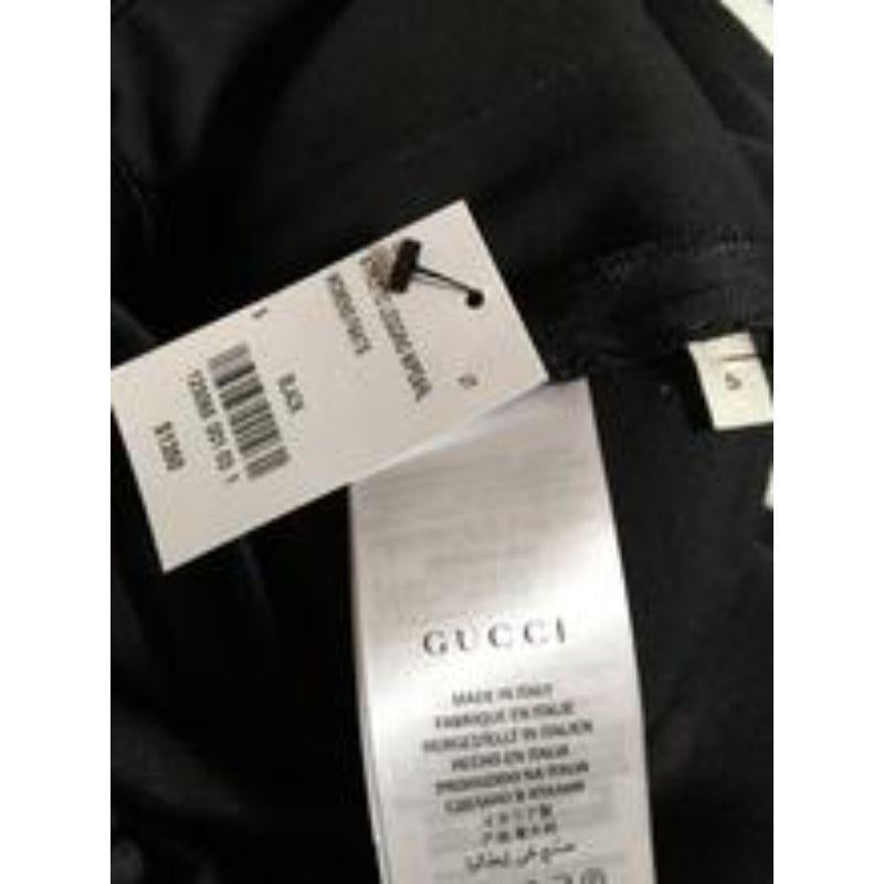 Gucci Size S Black Striped Sweatpants pearl Trim NWT 2400-309-12519 For Sale 4