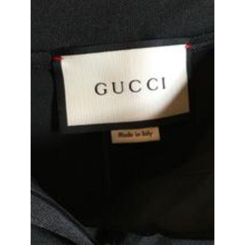 Gucci Size S Black Striped Sweatpants pearl Trim NWT 2400-309-12519 In Excellent Condition For Sale In Los Angeles, CA