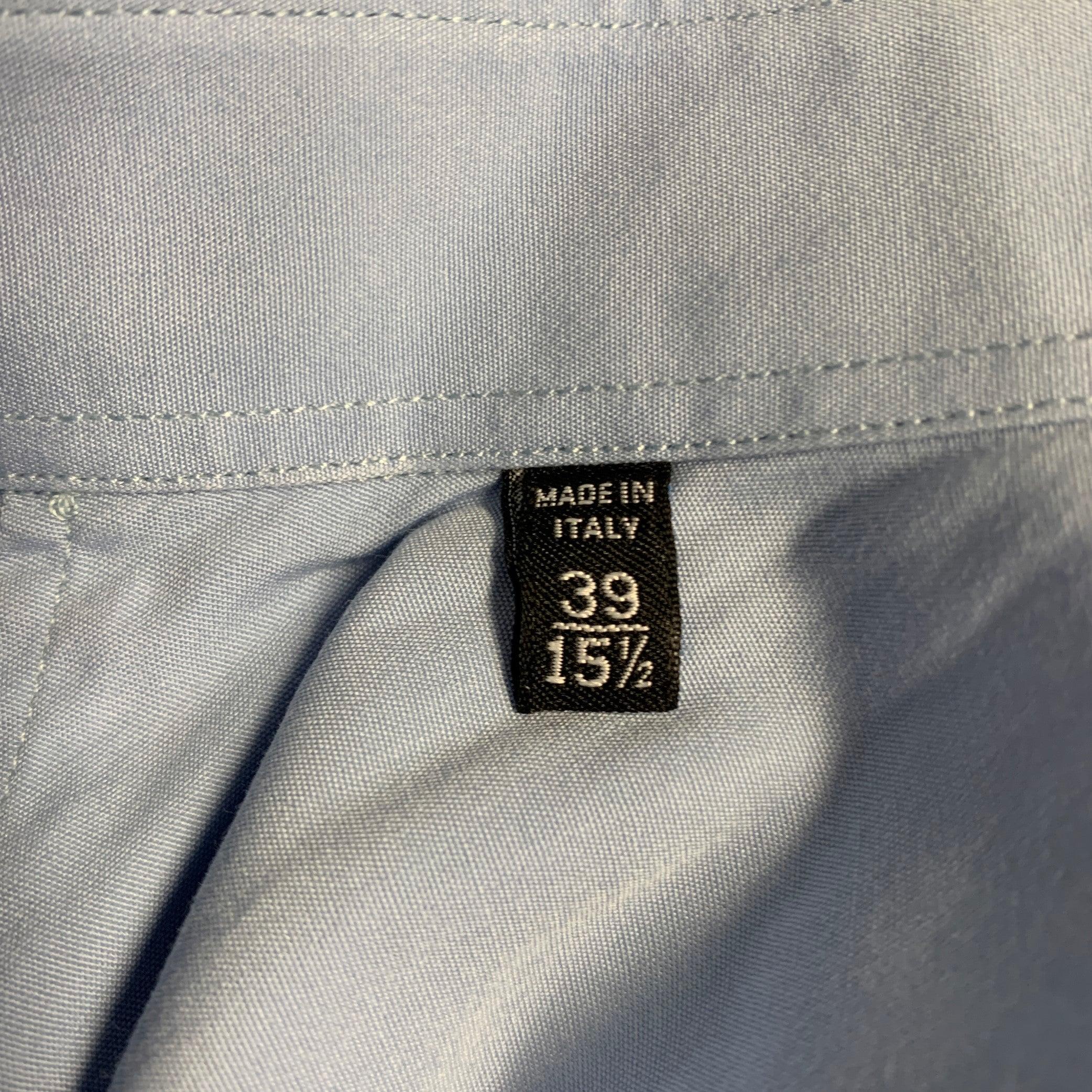 GUCCI Size S Blue Cotton Slim Fit Long Sleeve Shirt 2