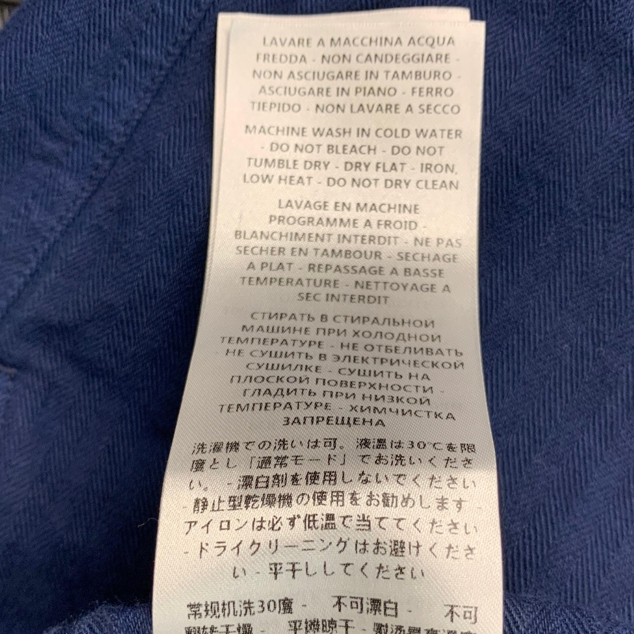 Gucci Size XL Navy Cotton Large Pockets Drawstring Casual Pants (Pantalon décontracté à cordon de serrage) en vente 3