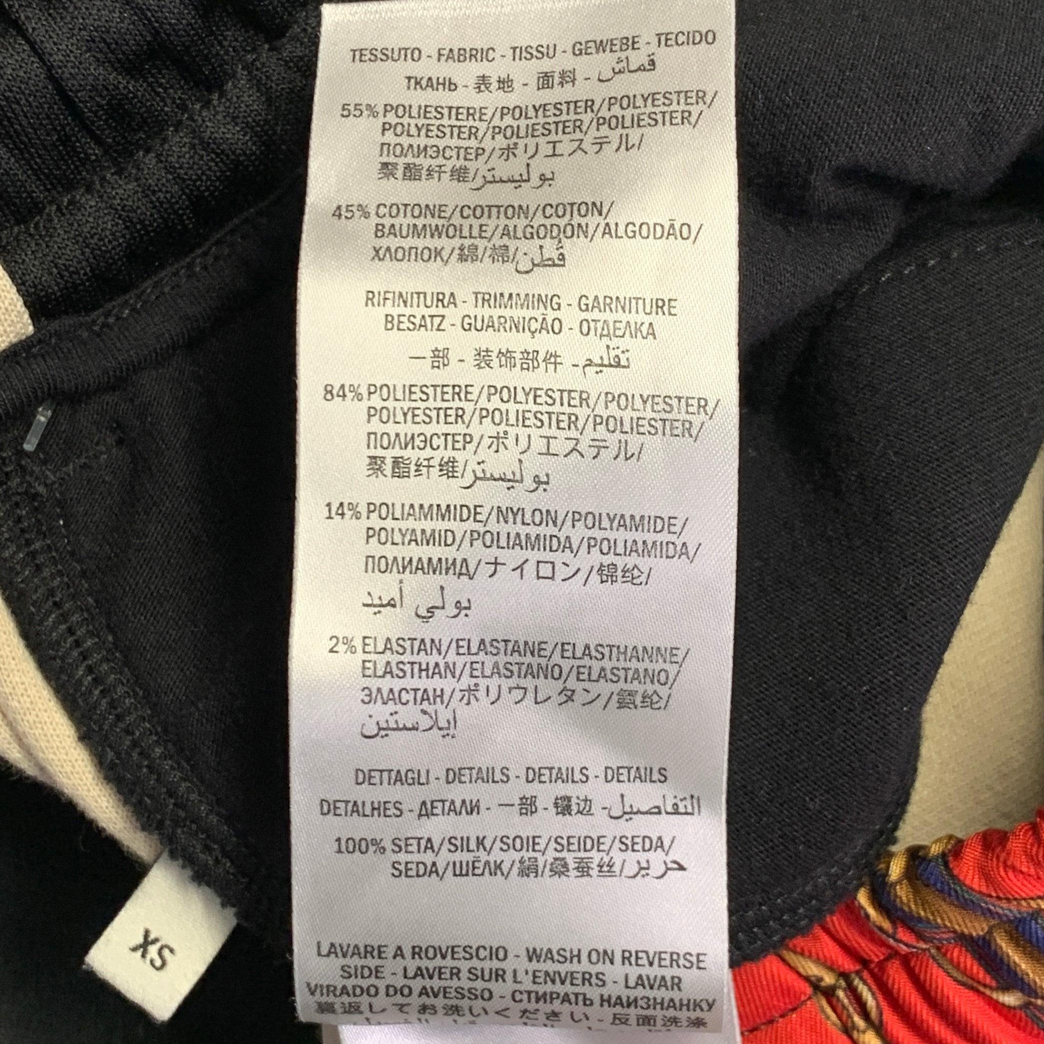 GUCCI Größe XS Schwarz Rot Polyester Baumwolle Jogger Freizeithosen im Angebot 2